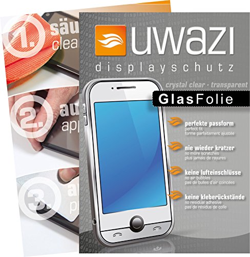 uwazi Samsung Galaxy S5 Semi Glasfolie – gehärtete Schutzfolie mit Spezialbeschichtung gegen Fingerabdrücke - 2