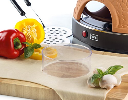 Trebs 99300 Pizzaofen mit Terrakottakuppel für 6 Personen, Pizzadom, 1000 Watt, Zubereitung in nur 5 – 7 Minuten - 3