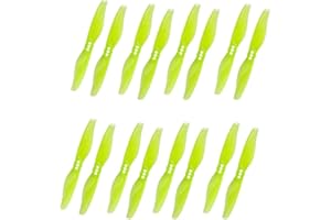 Gemfan 8 Coppie Hurricane 3018 3x1,8 3 Pollici 2 Pale elica 1,5 mm / 2,0 mm Foro T T Mount per RC Drone FPV Racing Telaio per stuzzicadenti (2mm Yellow)
