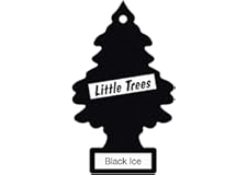 Little Trees Air Freshener Tree MTR0004 Black Ice Fragrance For Car Home Boat Caravan - Single Pack