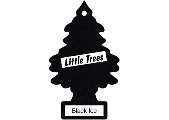 Little Trees Air Freshener Tree MTR0004 Black Ice Fragrance For Car Home Boat Caravan - Single Pack