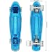 Produktbild Hikole 55cm Skateboard Complete Crystal 22" Cruiser Skate Board mit LED leuchten Räder/Deck