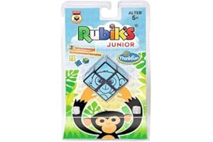 ThinkFun - 76397 - Rubik's Junior 2x2, der original Rubik's Cube für Kinder ab 5 Jahren. Lustiges, kindgerechtes Design für junge Rätselspieler.: Der perfekte Einstiegswürfel für junge Rätselspieler!