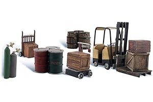 WOODLAND SCENICS Woodland Scala H0 Carrello Elevatore a Forche + Carico