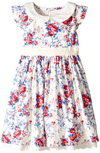 Pumpkin Patch Baby-Girls Holly Hobby Floral Dress, Off-White (Vanilla), 12-18 Months