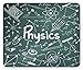 Produktbild WYICPLO Doodle Mouse Pad, Physics Science Education Theme Mathematical Formula Equation on School Board, Standard Size Rectangle Non-Slip Rubber Mousepad, Army Green White