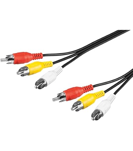 vhbw Cavo composito audio e video AV compatibile con Panasonic NV-MX500, NV-MX7, NV-MX8, NV-R10, NV-R11, NV-R30, NV-R33 fotocamera