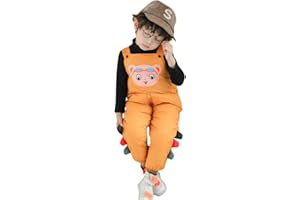 Susenstone Jumpsuit Doudoune BéBé Fille GarçOns Hiver ÉPais Chaud Pantalons Jumpsuit Mignon Mode Combinaison Enfants Pour 18 Mois-5 Ans