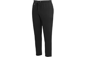 shelikes Mens Trousers Fleece Open Hem Bottoms Track Pants Casual Jogging Joggers with Zip Pockets