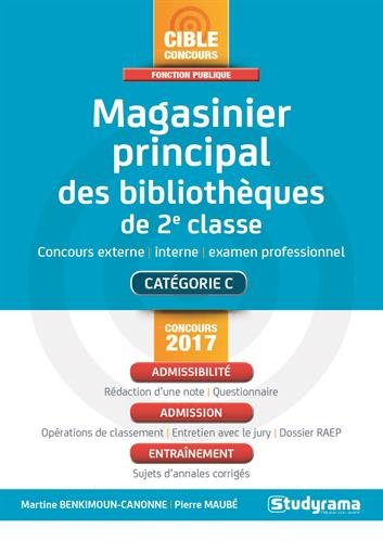 Magasinier principal des bibliothèques de 2e classe francais
