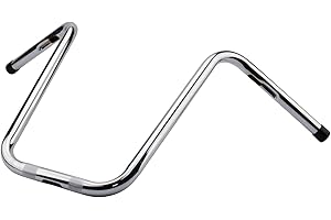 AIRCMT Chrome 16'' Rise Drag Narrow Ape Hanger 1'' HandleBar Compatible With Harley Davidson Sportster XL 883 1200 Dyna