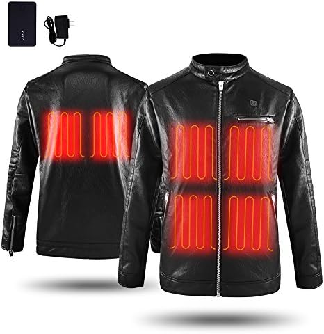 CLIMIX Mens Heated Leather Jacket (M)