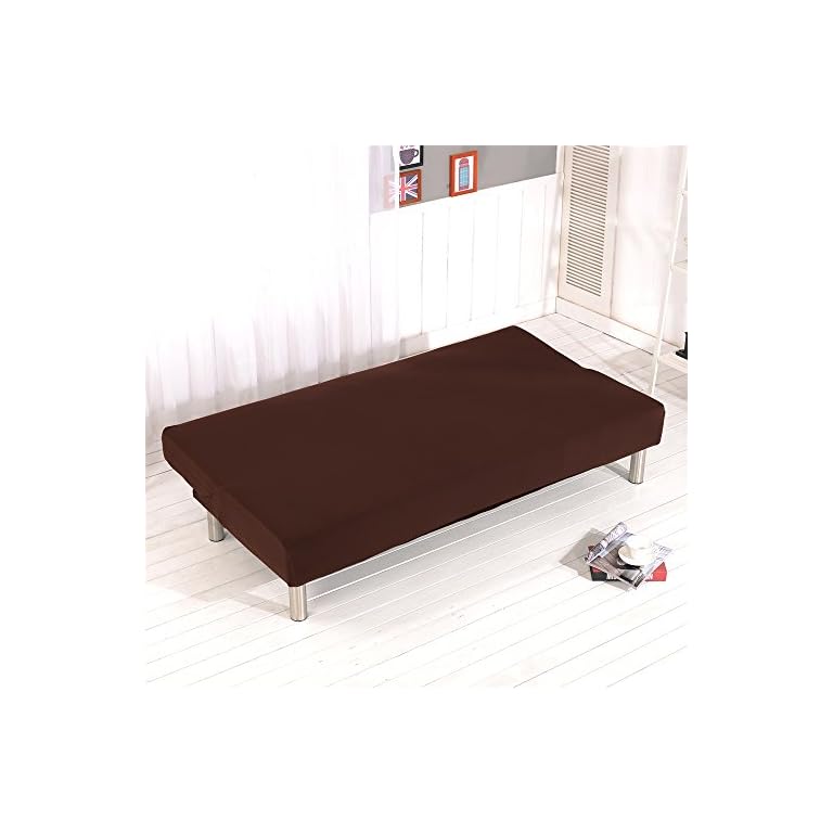 Aisaving Einfarbig Armlose Sofabettüberzug Polyester Spandex Stretch