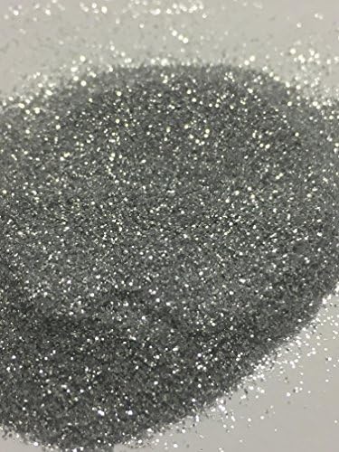 25G GLITTER - ULTRA FINE HIGH QUALITY DUST HOLOGRAPHIC IRIDESCENT NAIL ART FLORISTRY TATTOO (SILVER)