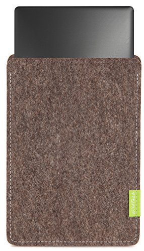 WildTech Sleeve für Lenovo Yoga Book (10.1") Hülle Tasche aus echtem Wollfilz - 17 Farben (Handmade in Germany) - Natur-Meliert
