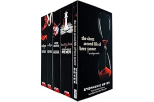 Twilight Saga Black Cover Stephenie Meyer 5 Books Collection set (Breaking Dawn, Short Second Life Of Bree Tanner, Eclipse, New Moon, Twilight)