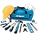 Price comparison product image Apollo 14 Piece Children's Tool Kit with Real Hand Tools including Safety Goggles and Play-Work Hat - All in a Convenient Storage Bag