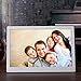 Produktbild OLDTIME® 12 Zoll 30CM Digitaler Bilderrahmen Werbung Maschine Wecker Ultradünnes Metallgehäuse IPS1280*800,8GB SD Card SD/SDHC/MMC-Kartenslot, USB 2.0, Elektronischer Bilderrahmen Mit Fernbedienung Weihnachten Geschenk Present -Silber