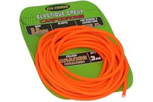 Elastique Creux - 2,6mm - Orange - 3m - Fun Fishing