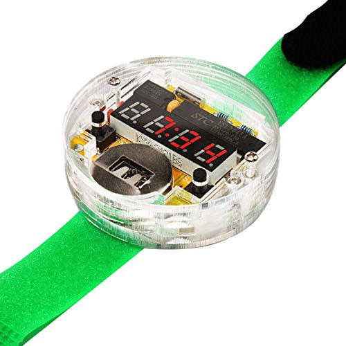 KKmoon SCM wunderbar transparenten LED-Uhr DIY LED-Digital-Rohr zu beobachten elektronische Uhr DIY-Kit [Parallelimportware] - 2