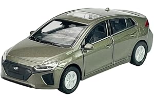 DROMADER Welly Hyundai Ioniq Brown 1/34-1/39 - Modelo de metal para coche