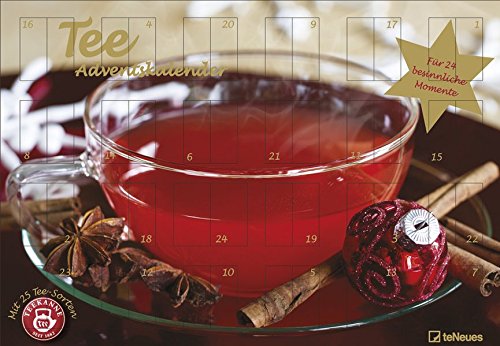 Preisvergleich Produktbild Tee - Adventskalender 2016 - Teekanne, 25 Teekompositionen für eine genussvolle Adventszeit - 56 x 38 cm