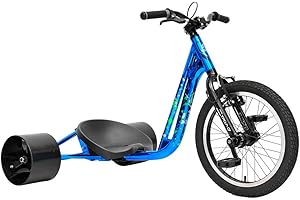 Triad Drift Trike 18 Zoll | Hochwertiges Driftbike mit Hinterrädern und leistungsstarker V-Bremse aus Legierung | Drift-Trike mit verstellbarem Sitz für Erwachsene | Geeignet für Kinder ab 7 Jahren