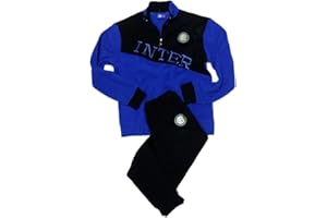 Planetex Pigiama Uomo Inter Calcio Abbigliamento Ufficiale FC Internazionale PS 08490 Caldo Pile
