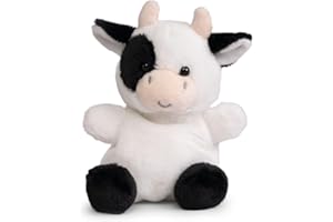 Little Living Nature Snugglies Mucca Peluche – Giocattolo di Stoffa per Bambini e Adulti, Giocattolo Morbido e Coccoloso