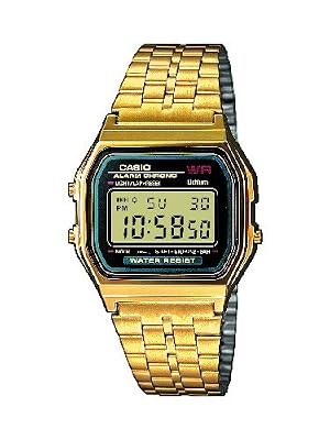 Casio Collection Montre Unisex Digitale avec Bracelet en Acier Inoxydable – A159WGEA-1EF