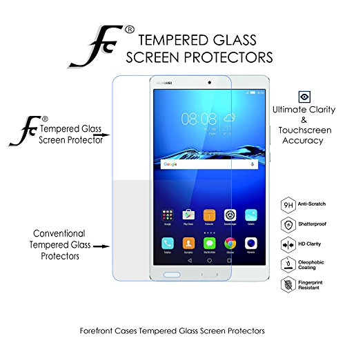 Forefront Cases® [HD KLARHEIT] Gehärtetes Glas Bildschirm Schutz Protektor Folie für Huawei MediaPad M3 8.4 [ULTRA DÜNN nur 0.3mm] - 2