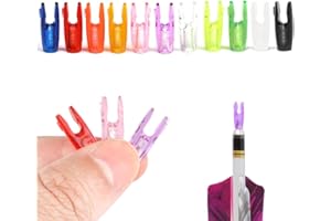 SHARROW 50pcs Encoche de Flèche en Plastique Tir à l'arc G Pin Nock de Flèche pour 3.2mm Aluminium Pins