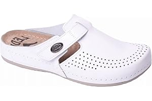 LEDI 710 Anatomic Skórzany Chodaki Mule Kapcie Pantofle, Damskie