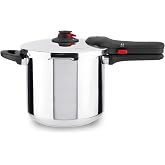 Magefesa EasyClick 8 Litre Express Quick Cooker, 18/10 Stainless Steel, Easy Opening, All Hobs, Induction, 2 Pressure Modes