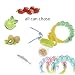 Cute Baby Infant Food Fruits Soft Bite Nipple Feeder Pacifier Feeding Tool with Chain Holder Food Grade Silicone Teat 3 Sizes Random Color