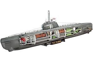 Revell - Maqueta Submarino alemán Type XXI con Interior, Kit Modello Escala 1:144 (5078) (05078)
