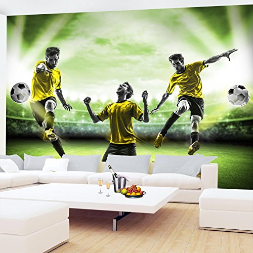 Fototapete Fussball 352 x 250 cm – Vliestapete – Wandtapete – Vlies Phototapete – Wand – Wandbilder XXL – !!! 100% MADE IN GERMANY !!! Runa Tapete 9049011b - 4