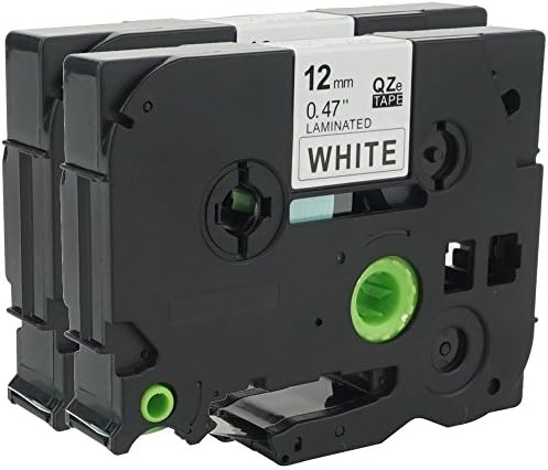 WonderTec 2 Label Tape Cassette Compatible with Brother P-Touch TZe-231 TZ231 Laminated Cartridge, 12mm x 8m, Black on White for PT-1000 PT-1010 PT-2030VP PT-2430PC PT-1080 GL-H100