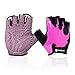 Produktbild Anqier 2018 Neue Handschuhe/Fahrrad-Handschuhe Mountain Bike, Road Racing Fahrrad-Gel-Silikon rutschfest für iPhone mit Fitness Handschuhe für Damen und Herren, Black&Rose red, xl