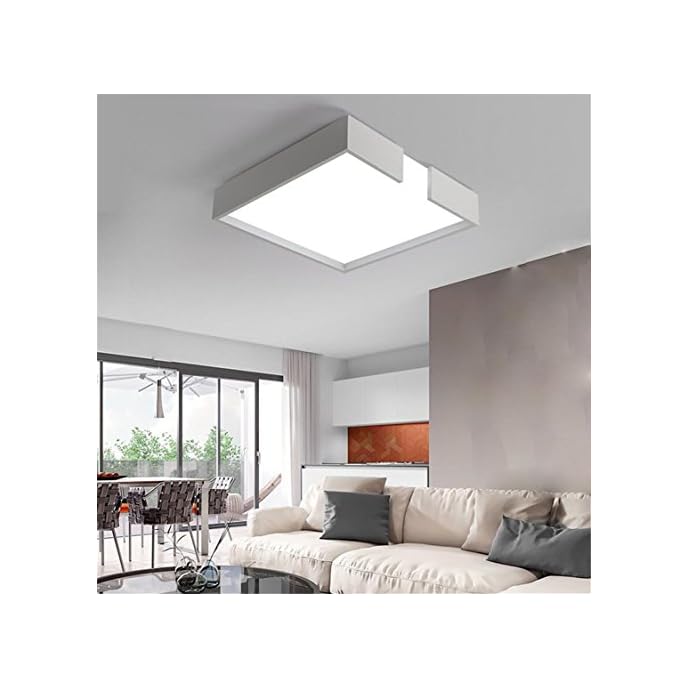 Wohnzimmerlampe Deckenleuchte Wohnzimmer Eckig Weiss Deckenlampe Led