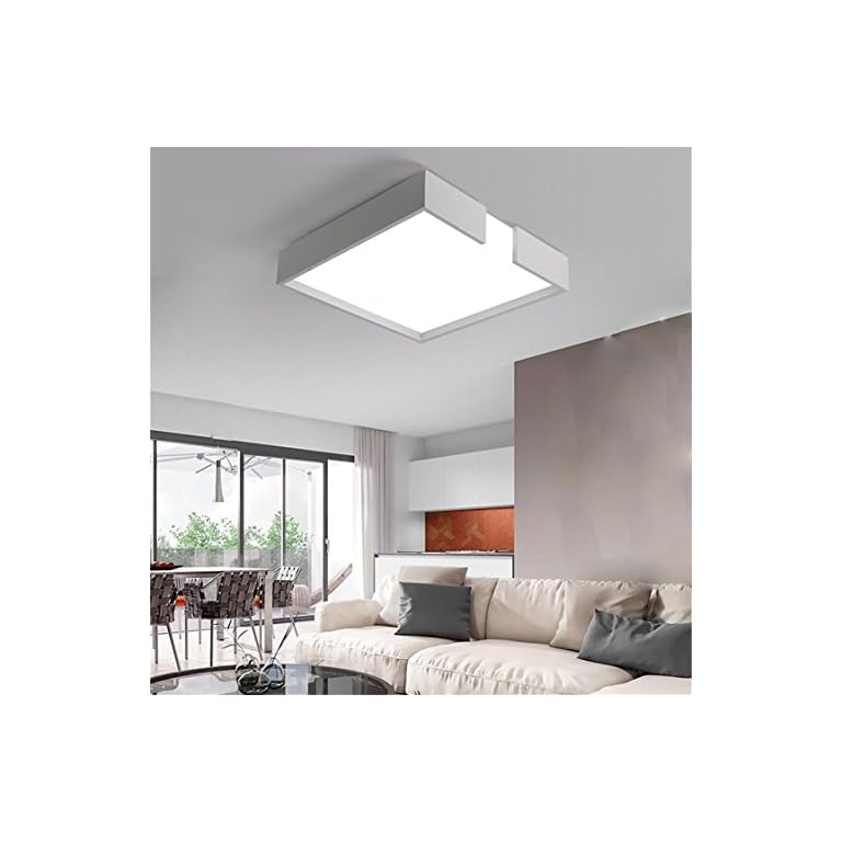 Wohnzimmerlampe Deckenleuchte Wohnzimmer Eckig Weiss Deckenlampe Led