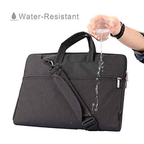 Vanwalk 15,4-Zoll-Laptop Staubdicht Waterproof Oxford Aktentasche Schultertasche Tasche Hülle Laptop / Tablet / Notebook / Macbook Pro / Air (15.4Zoll, Schwarz) - 3