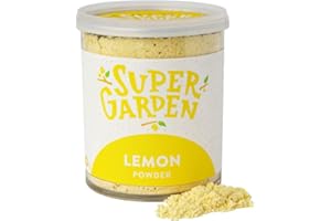 SUPERGARDEN Super Garden Poudre de citron lyophilisé - 100% pur et naturel, végétalien, sans sucre ajouté, additifs artificiels ni conservateurs, sans gluten, sans OGM.