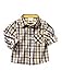 SOPO Toddler Boys Casual 3 Piece Set (T-shirt + Plaid Shirt + Khaki Pants) 1-2y