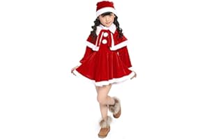 Nlaayong Costume Babbo Natale Bambina, Vestito Babbo Natale Bambina, Vestiti Babba Natalie Bambini, Abito Babbia Bambini, Mamma Bambino