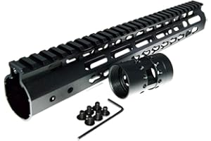 HWZ 7" 9" 10" 12" 13.5" 15" AR15 Free Float Keymod Handguard Picatinny Rail with Barrel Nut for Hunting Tactical
