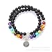 Produktbild Stillshine - Chakra Yoga Balancing Runde Stein Perlen Elastische Natürliche Perle Kette, Charm Herren Frauen Geschenkbox (Stil 11)