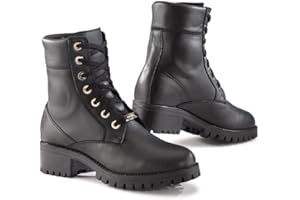 TCX Lady smoke Motorcycle Boots, Black, Size 36