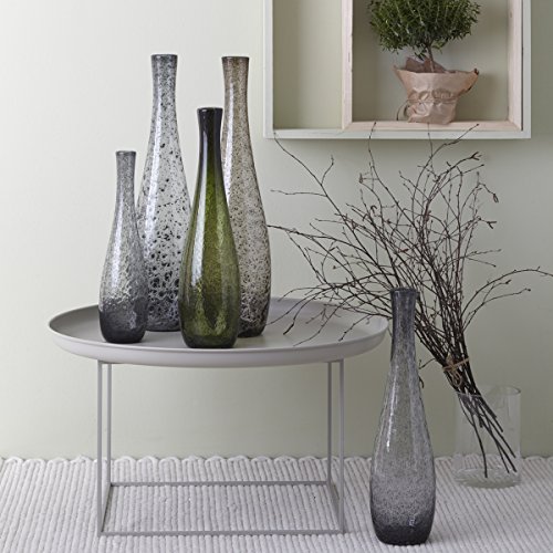 Leonardo 034912 Giardino Vase Pulver 60 cm basalto, Glas, Grau, 15.5 x 15.5 x 60 cm - 2