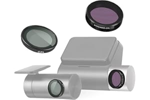 TILLMANER CPL-Filterobjektiv für 70mai Dashcam A800S/A500S/A510/A200/Lite2 D10/Lite D08 – blendfreier Zirkular-Polarisator, verbesserte Nachtsicht und reduzierte Reflexionen (A500S/A800S CPL + RC06